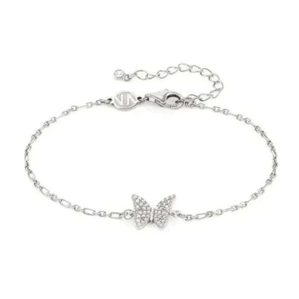 Bracciale Nomination in argento con farfalla e zirconi