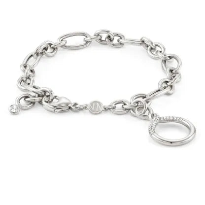 Bracciale Nomination Endless in argento con zirconi