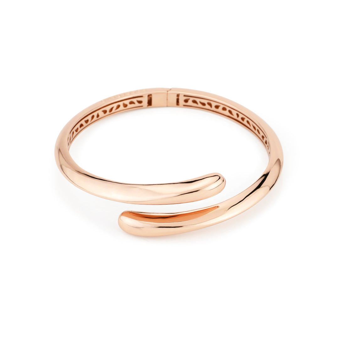 Bracciale Boccadamo contrarié placcato oro rosa a doppia goccia