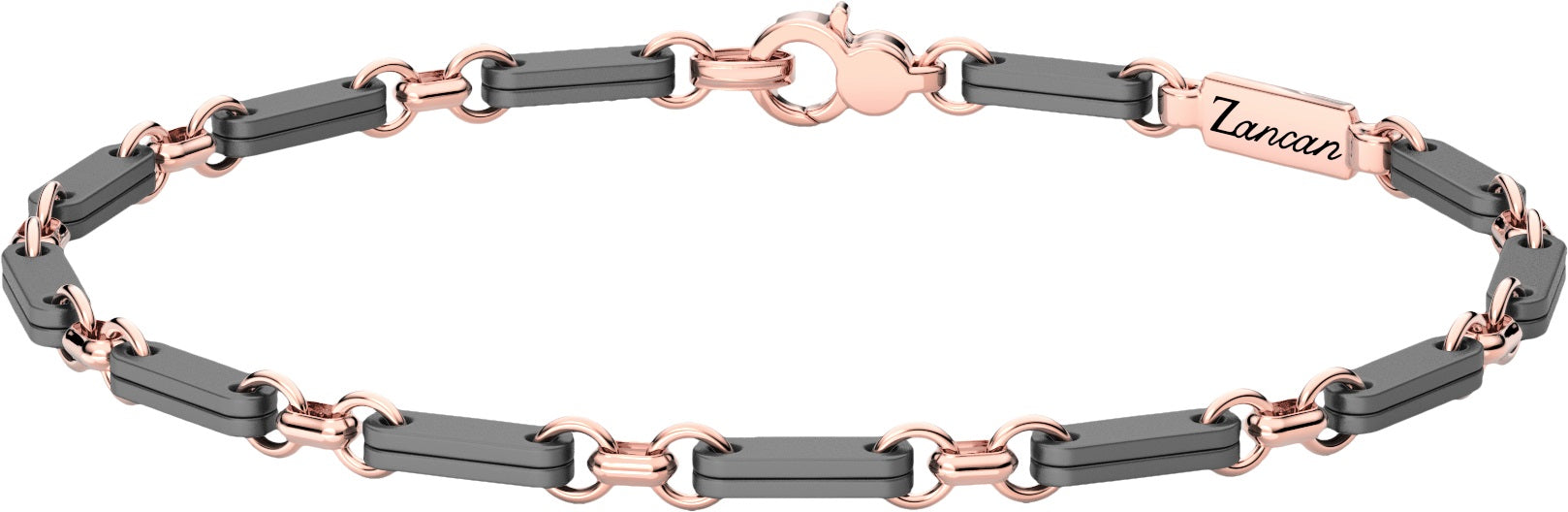 Bracciale Zancan in oro rosa e titanio