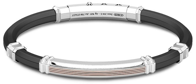 Bracciale Zancan in argento e oro rosa