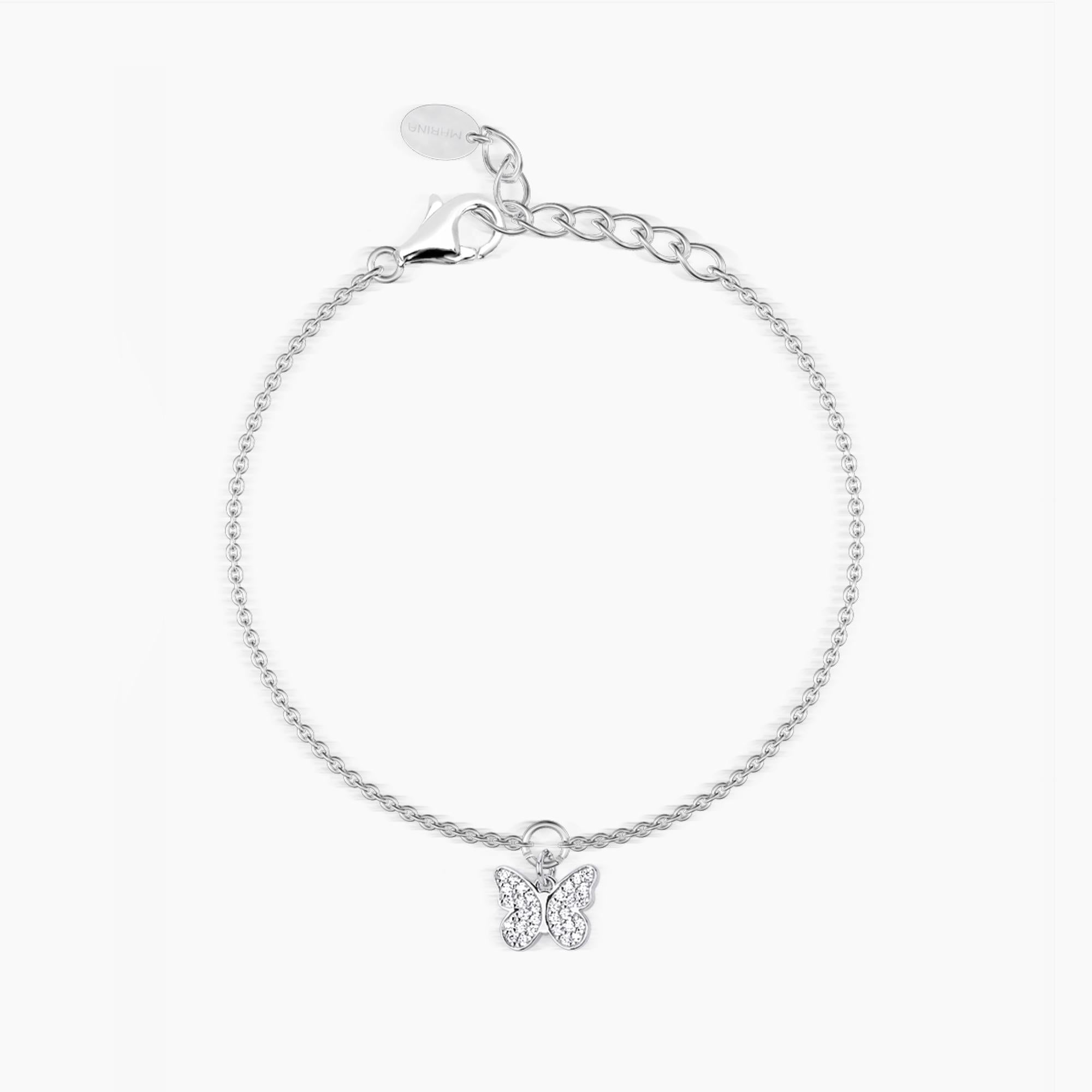 Bracciale Mabina Fly to me in argento con farfalla