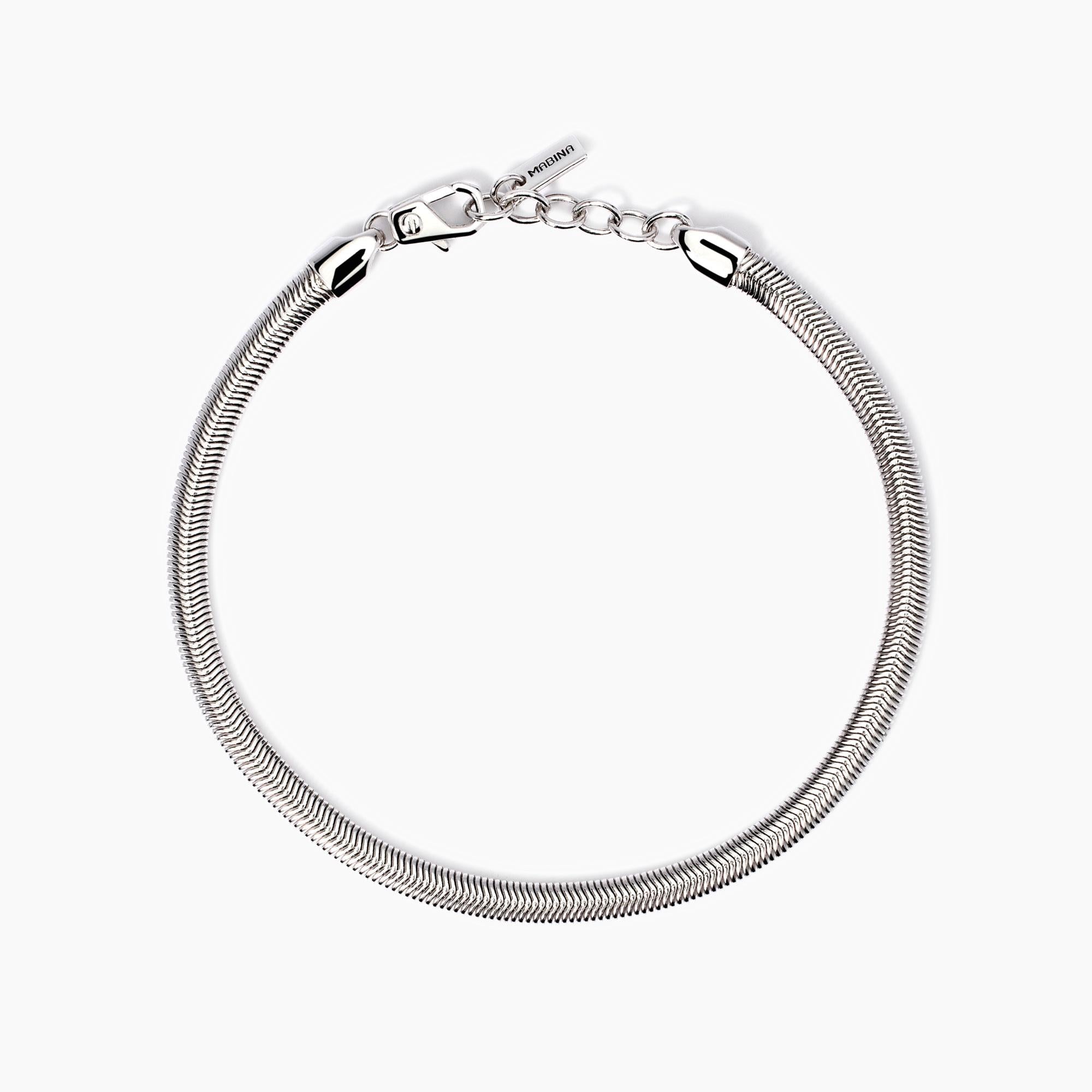 Bracciale Mabina in argento con catena snake