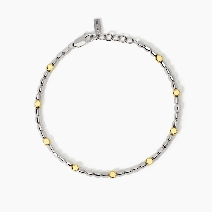 Bracciale Mabina in argento con elementi placcati oro