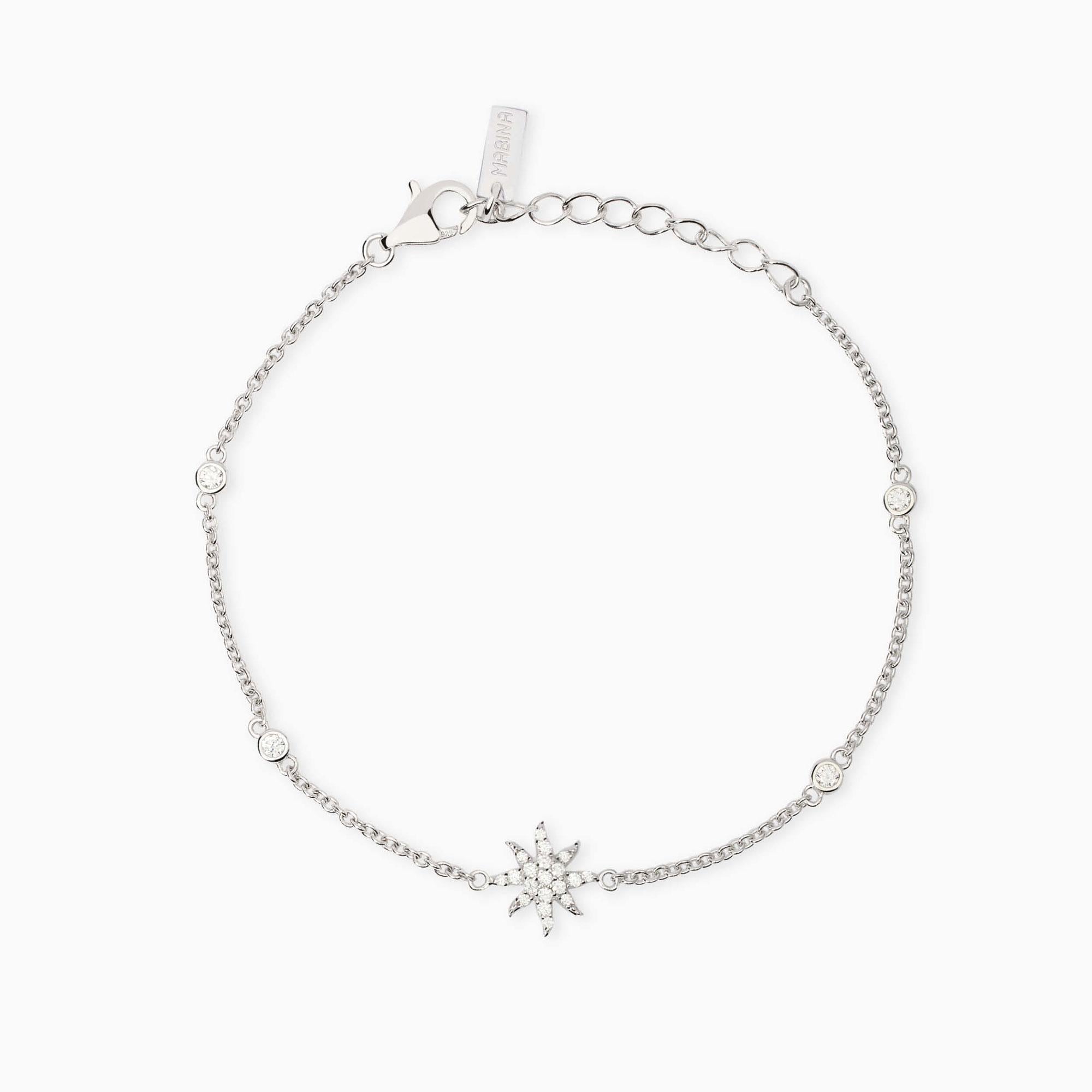 Bracciale Mabina in argento con sole di zirconi