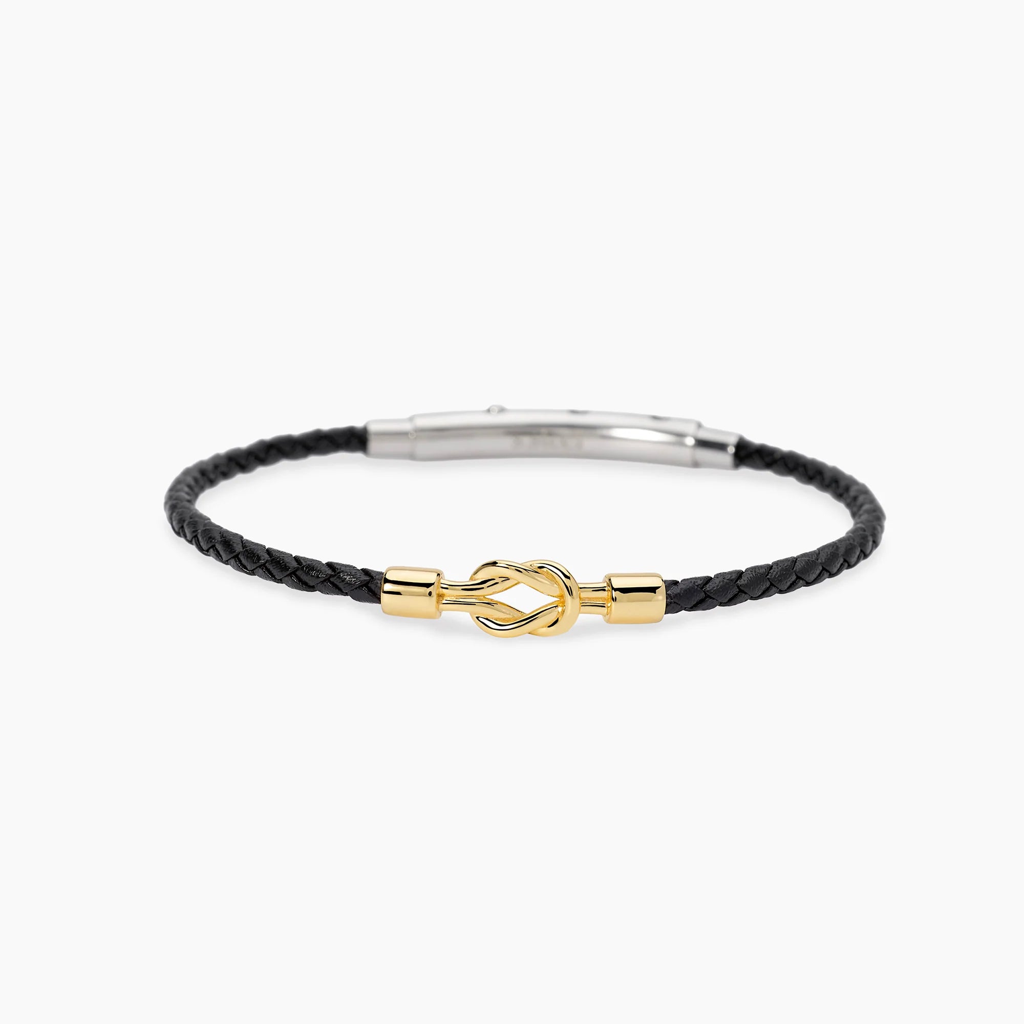 Bracciale Mabina con nodo centrale in argento dorato