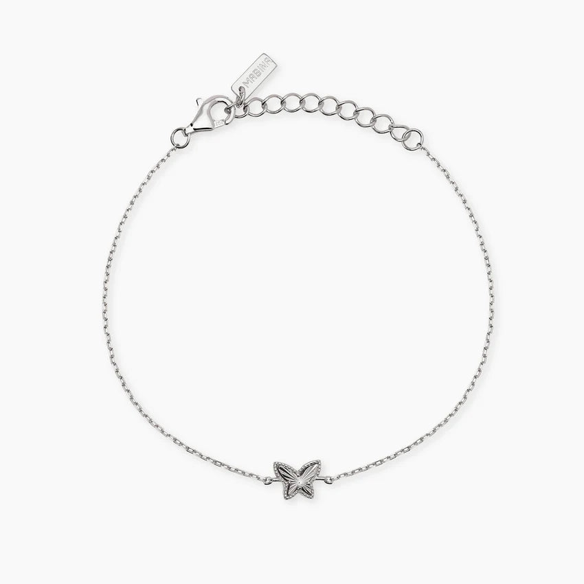 Bracciale Mabina in argento con farfalla
