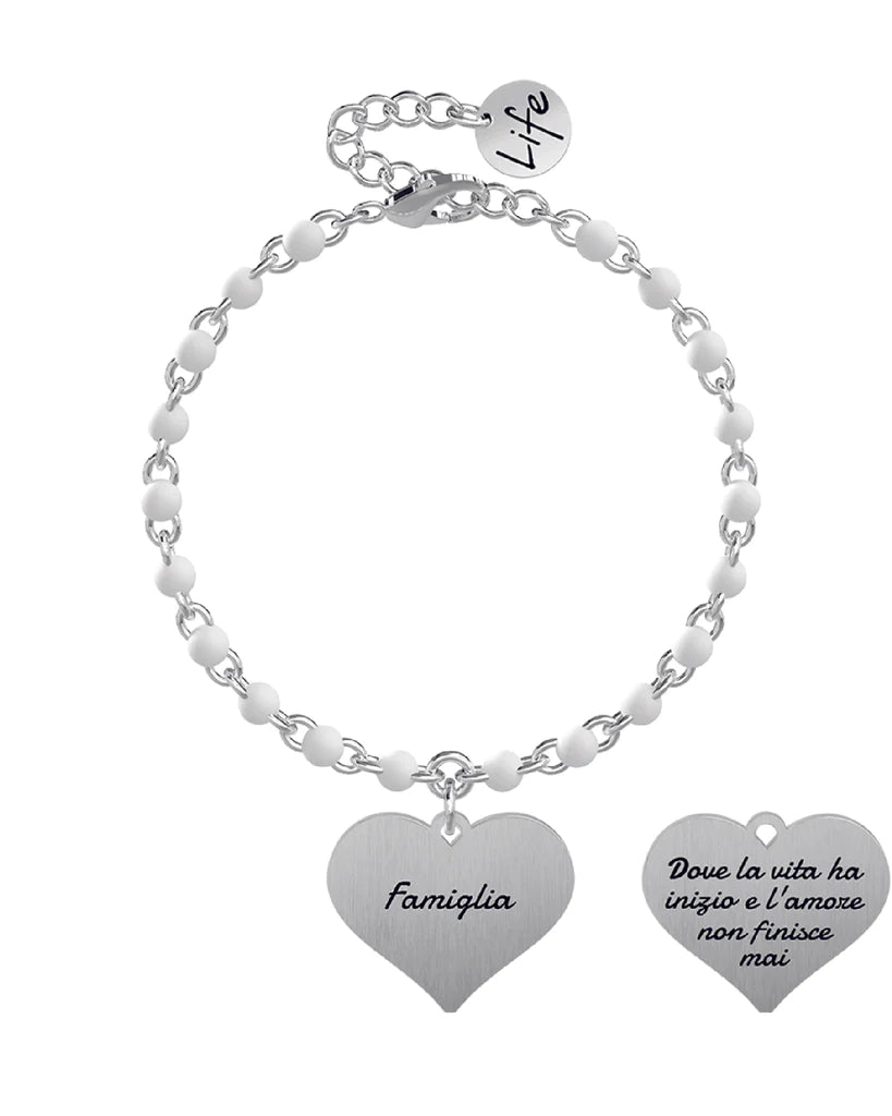 Bracciale Kidult Family con pendente a cuore