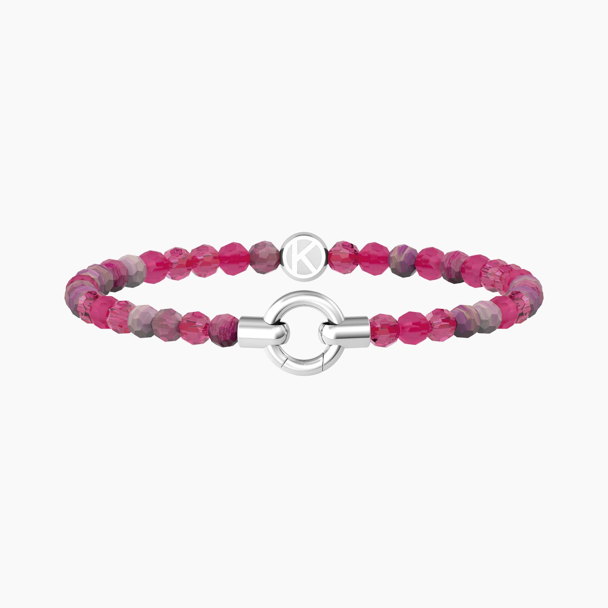 Bracciale Kidult by you con agata fucsia componibile
