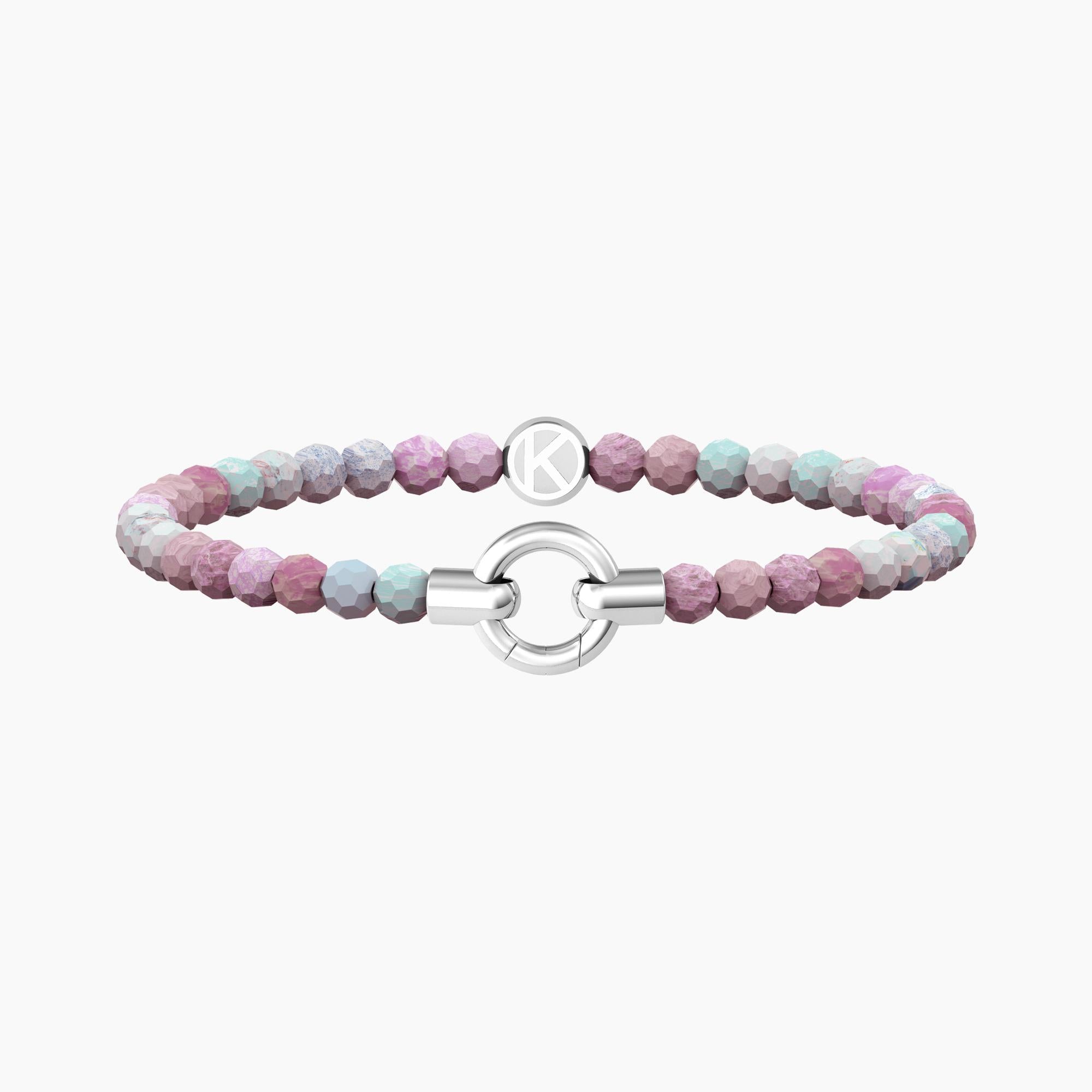 Bracciale Kidult by you con agata rosa componibile