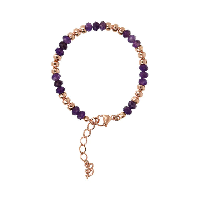 Bracciale Bronzallure con pietre naturali e rondelle