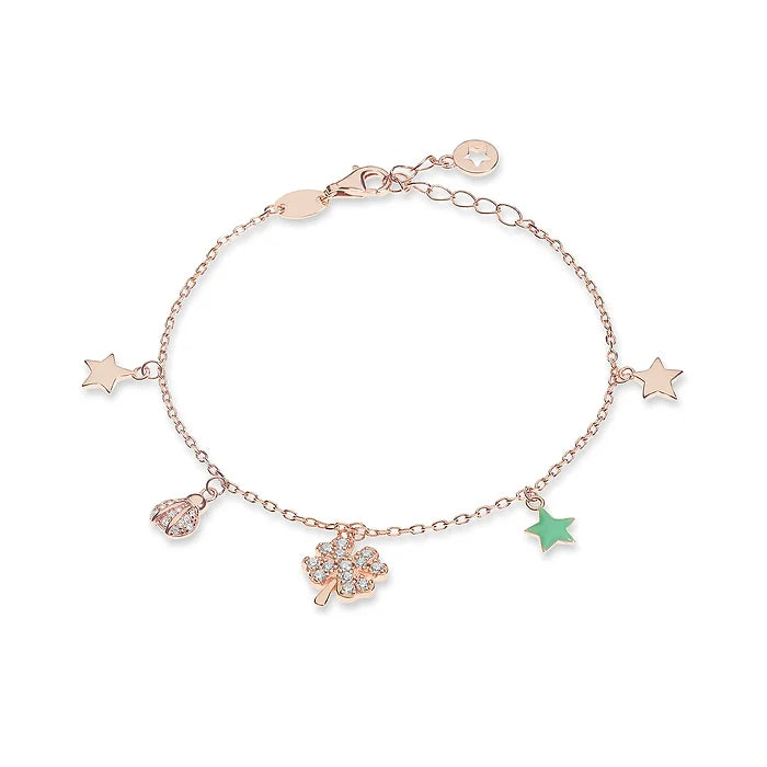 Bracciale Comete in argento Quadrifoglio