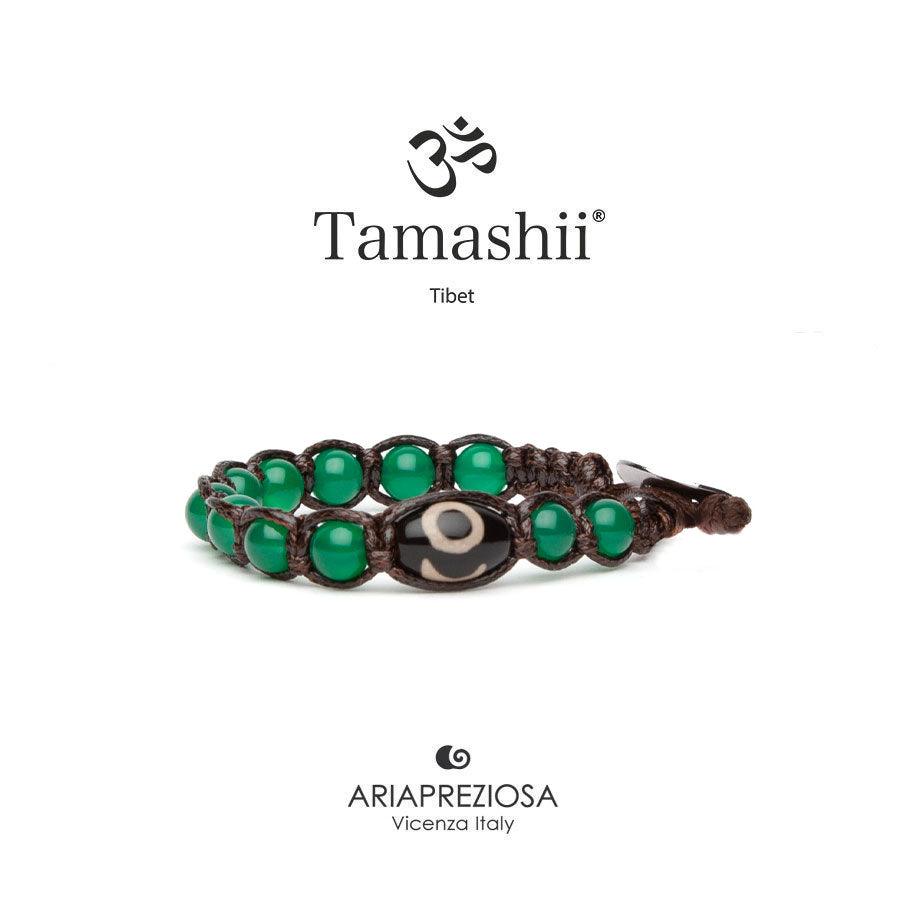 Bracciale Tamashii Shonu Coraggio Agata verde