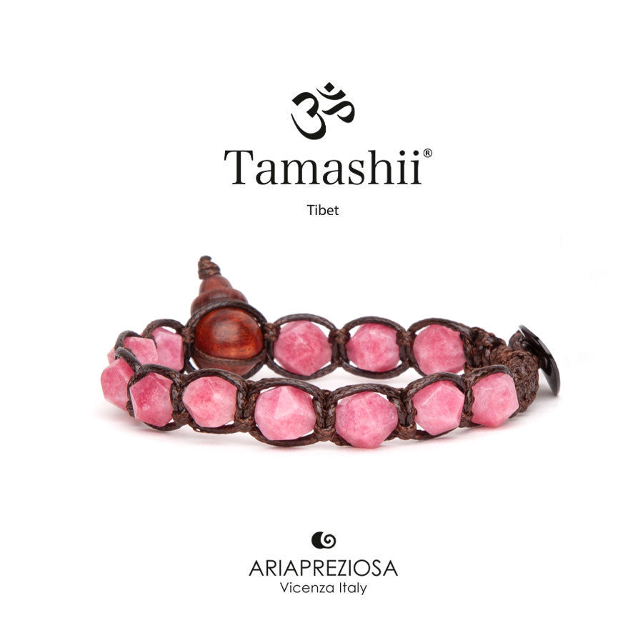 Bracciale Tamashii Diamond cut giada watermelon