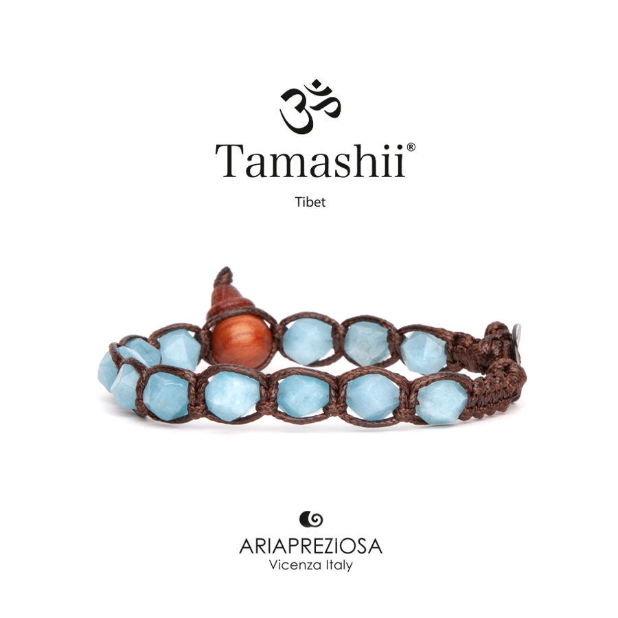 Bracciale Tamashii Diamond cut agata oceano