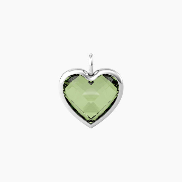 Ciondolo Kidult By you cuore in glass verde