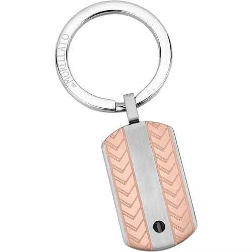 Portachiavi Morellato Classic con piastra bicolore