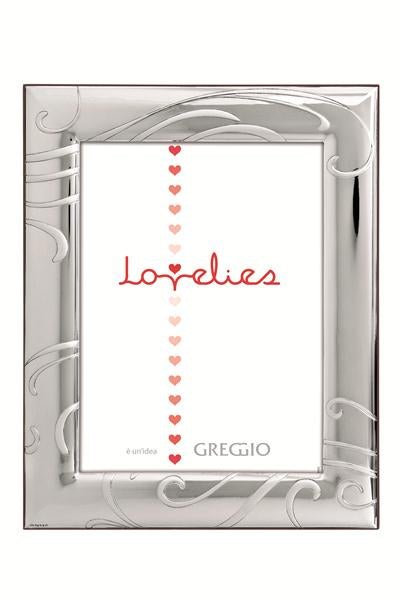 Cornice Greggio 9x13 in legno laminato argento