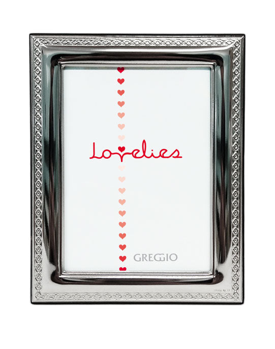 Cornice Greggio 18x24 in legno laminato argento