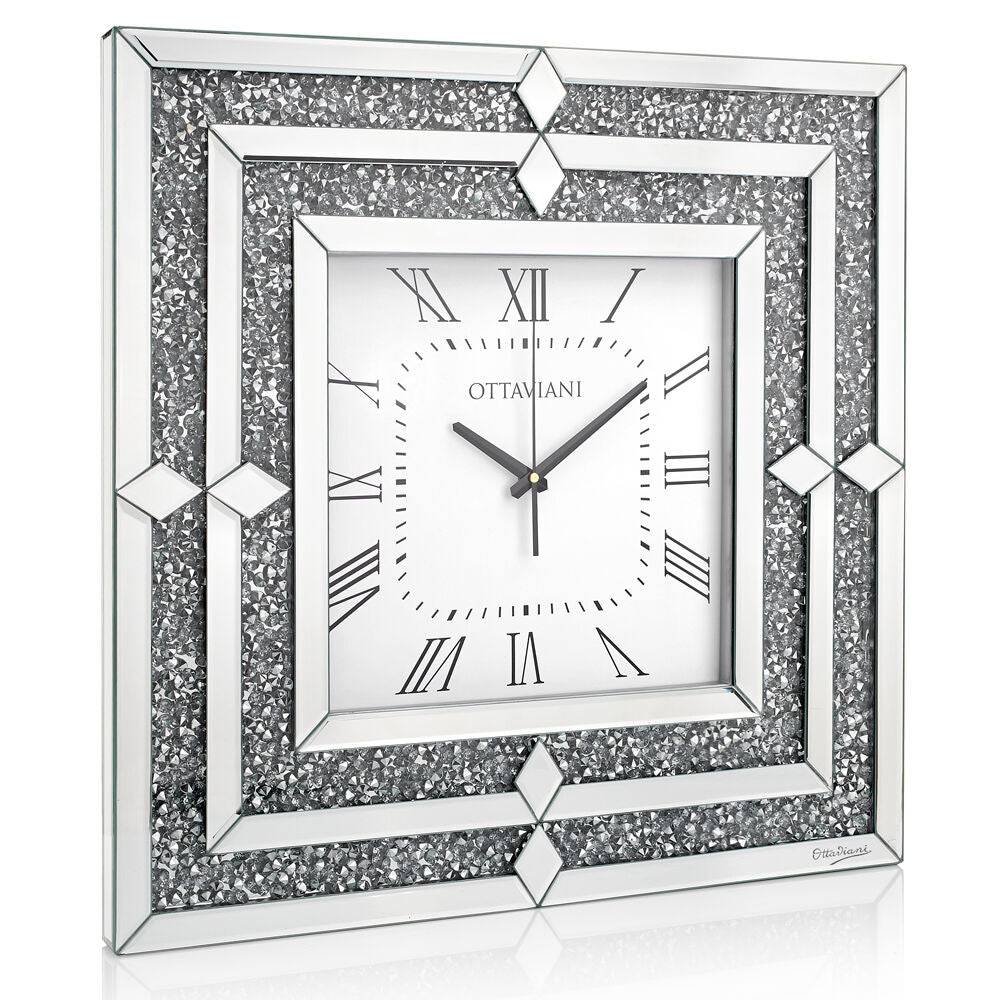 Sveglia a parete Ottaviani con cristalli e strass