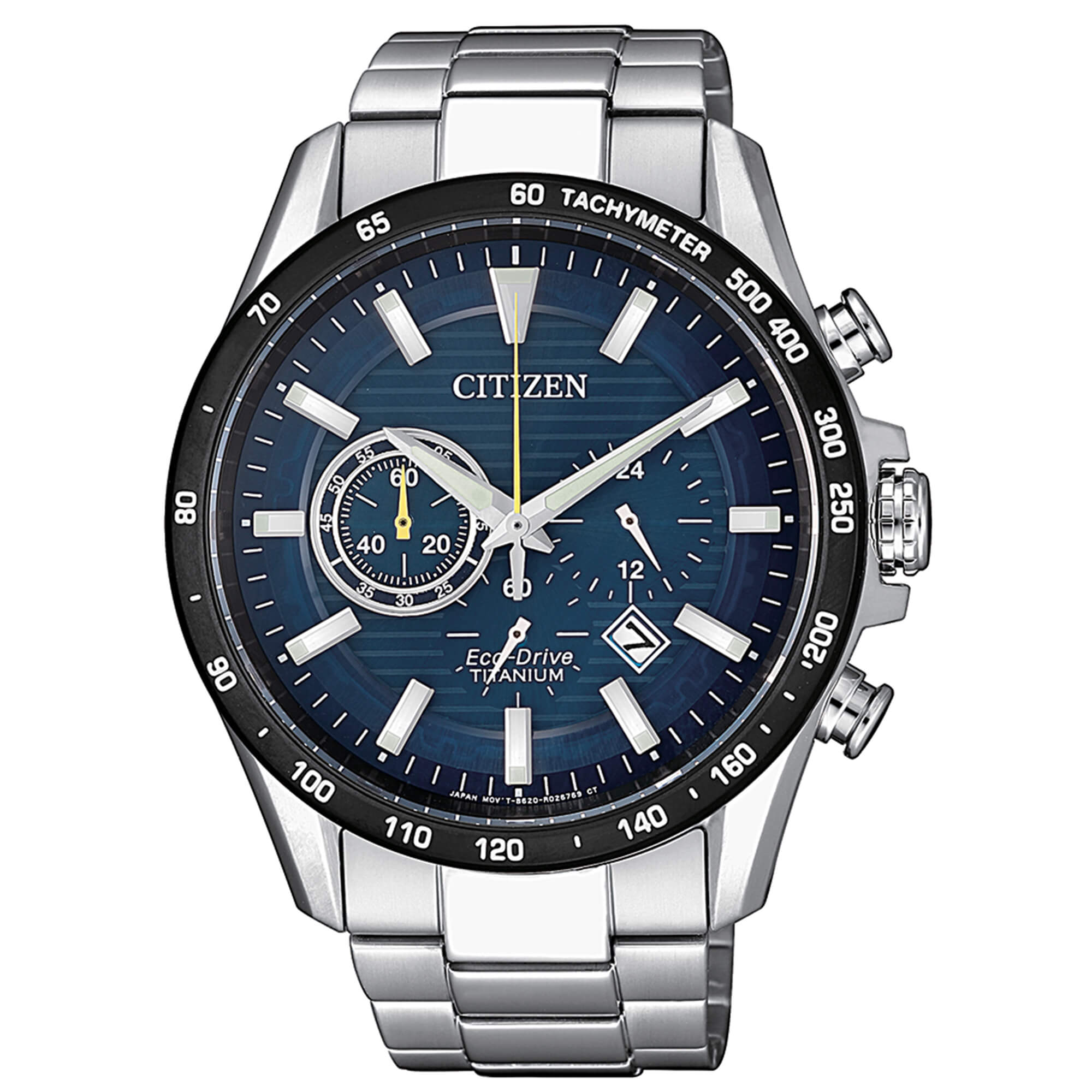Orologio Citizen Crono Super Titanio 4444 quadrante blu