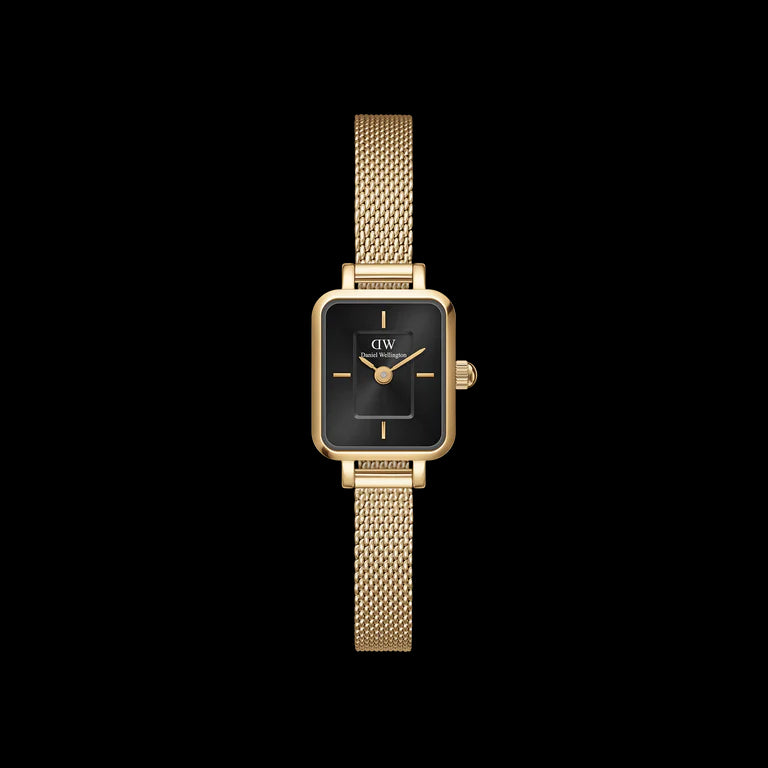 Orologio Daniel Wellington Quadro Mini Evergold Gold Onyx