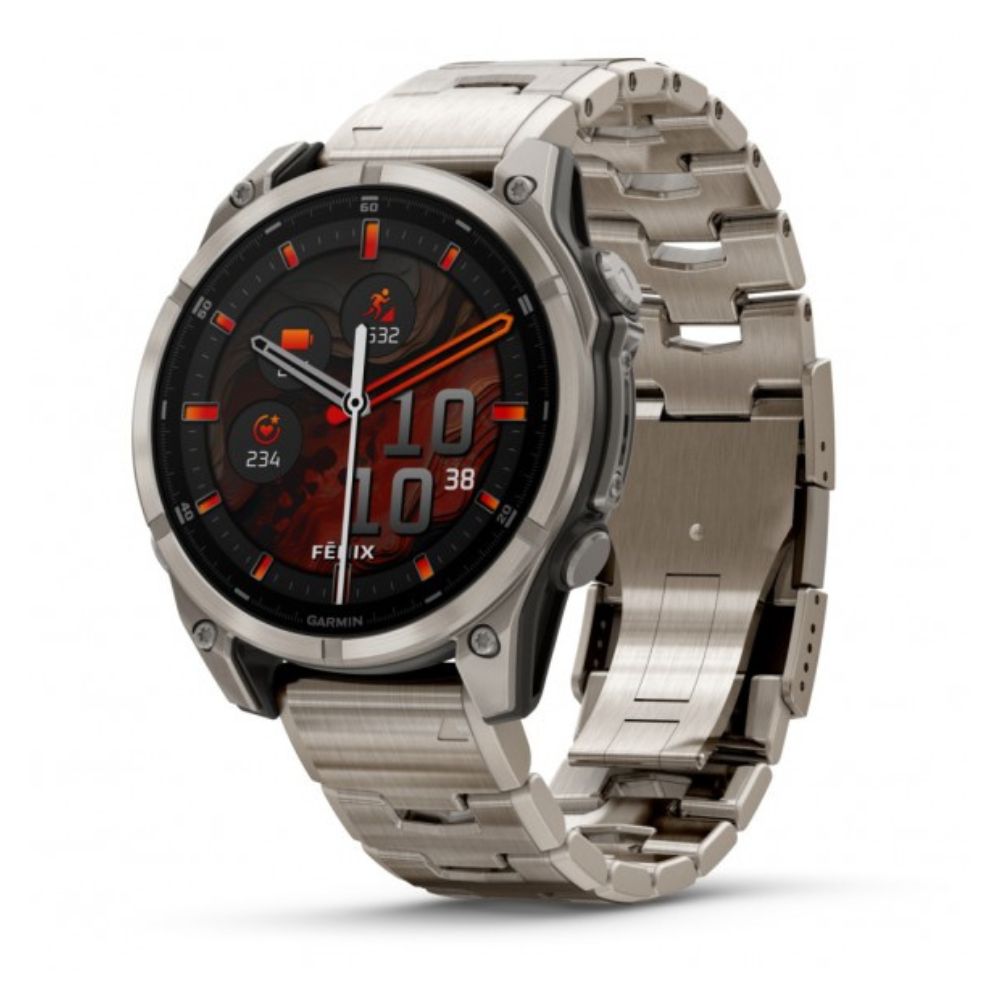 Orologio Garmin Fenix 8 47 mm, AMOLED, Sapphire, Titanio con Titanio