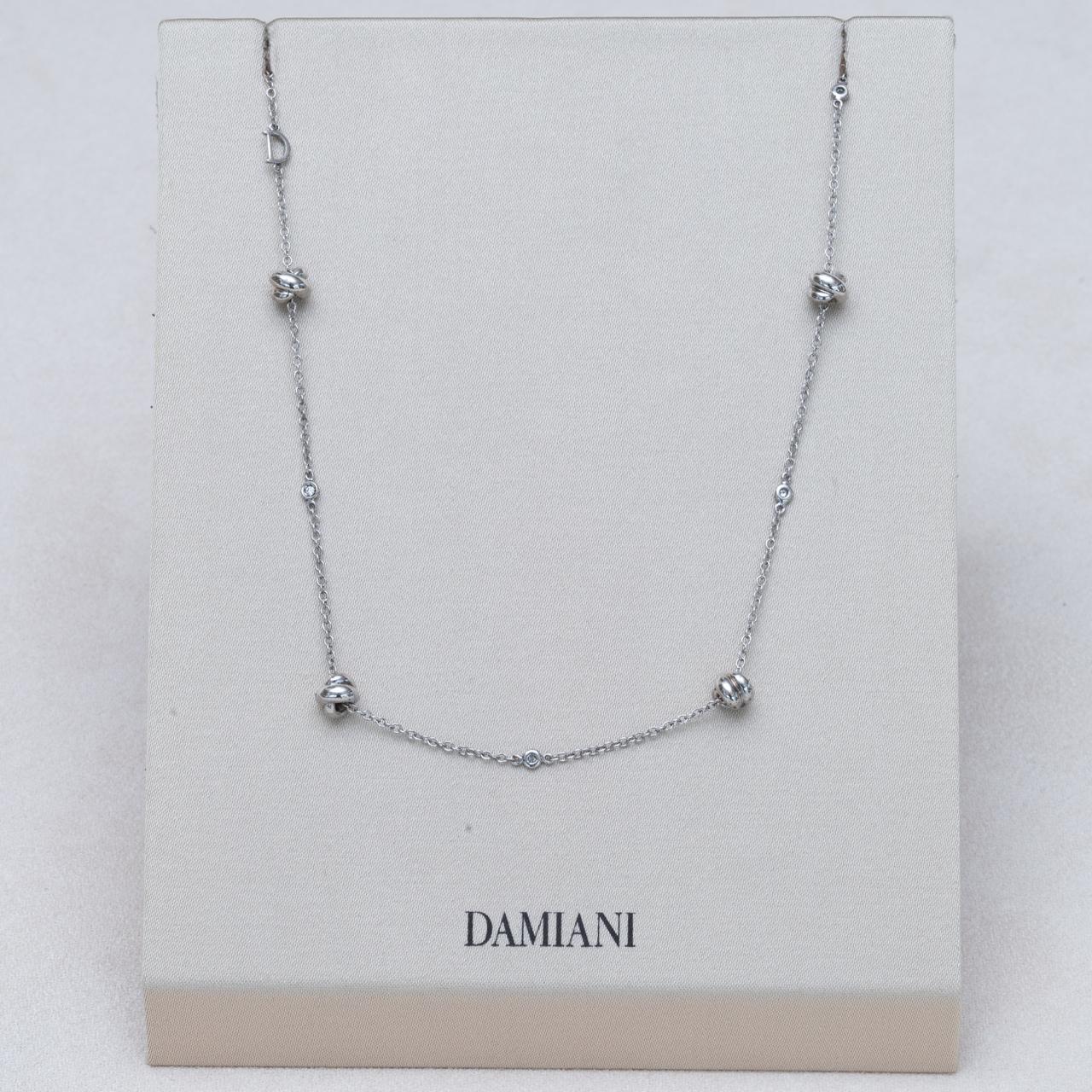 Collana Damiani in argento con diamanti