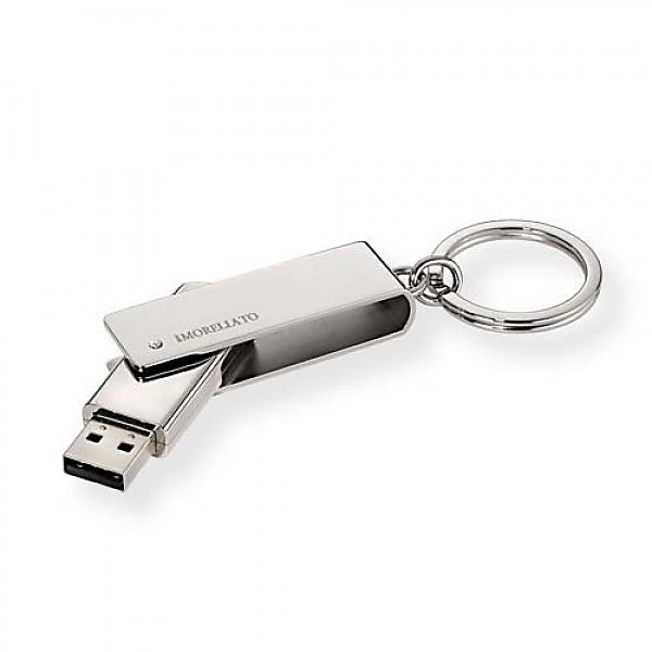 Portachiavi Morellato in acciaio con chiavetta USB