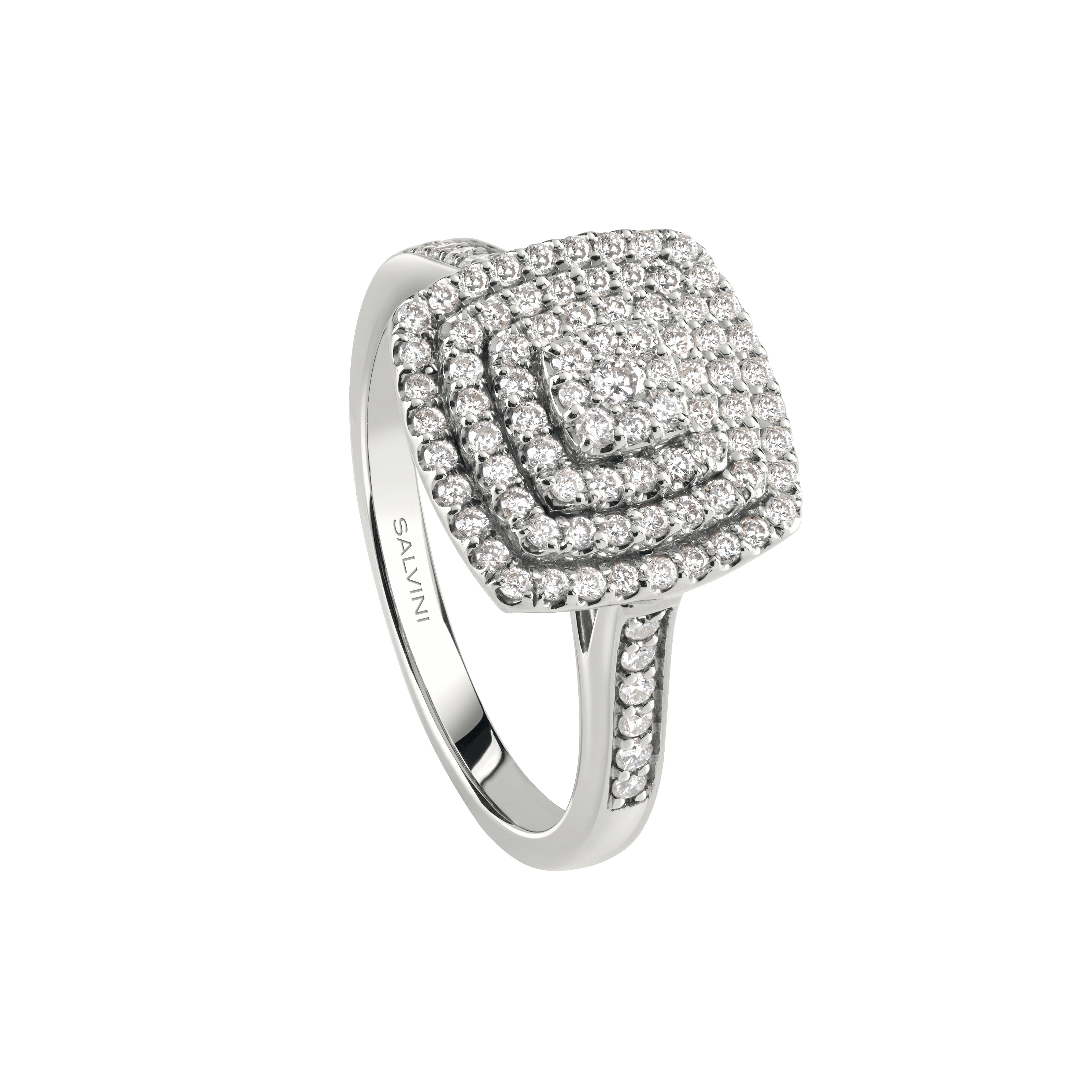Anello Salvini Bagliori in oro bianco con diamanti