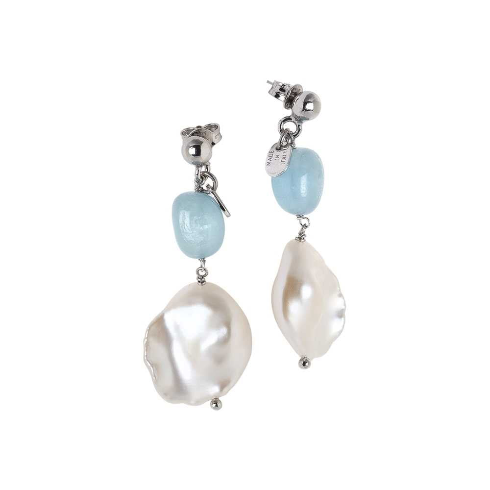 Orecchini Boccadamo in acciaio pendenti