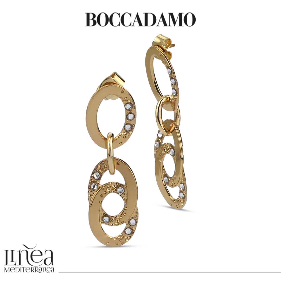 Orecchini Boccadamo laminati pendenti