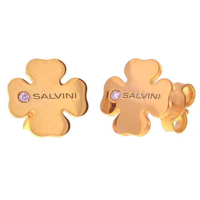 Orecchini Salvini Minimal pop in oro rosa con diamanti