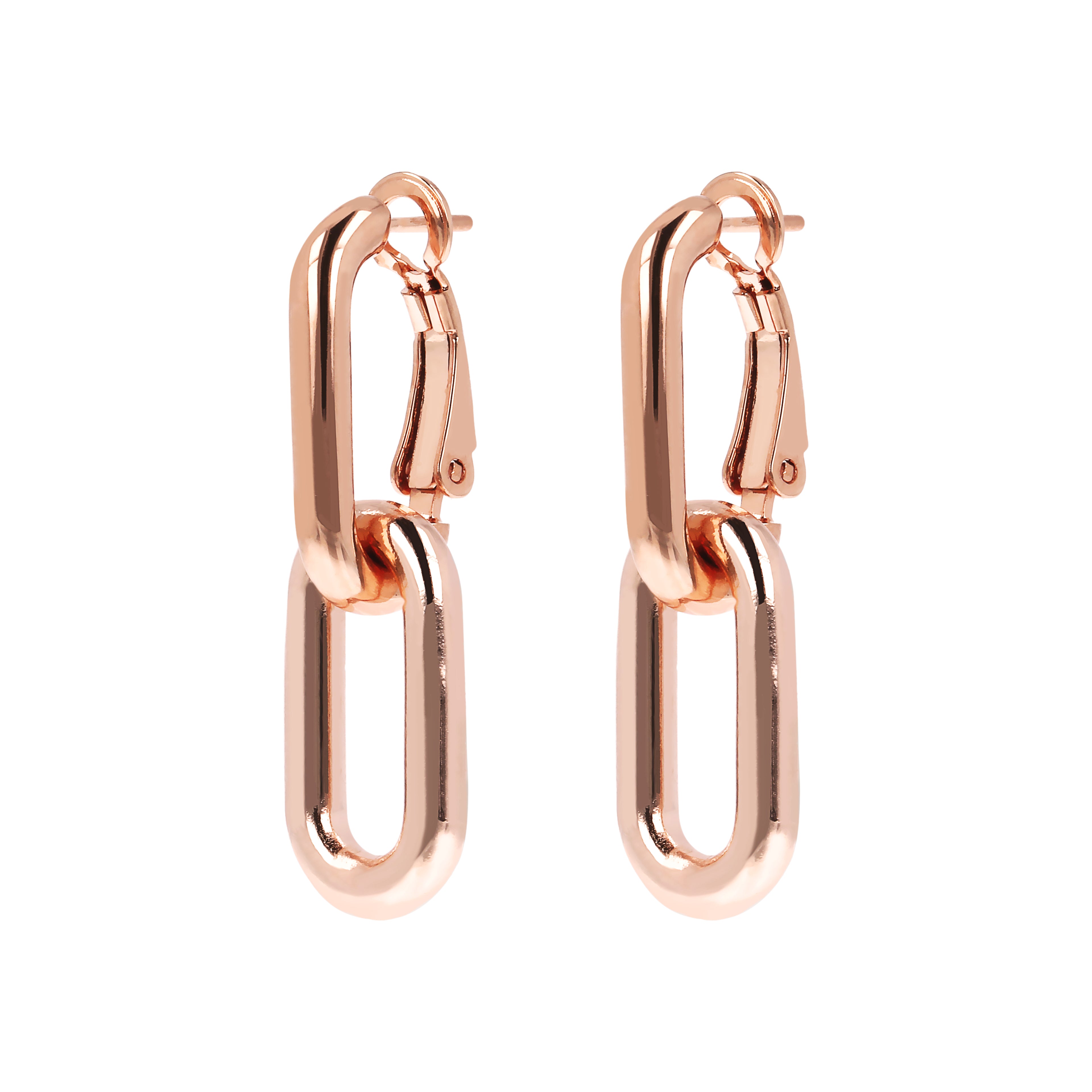 Orecchini Bronzallure rose catena pendenti