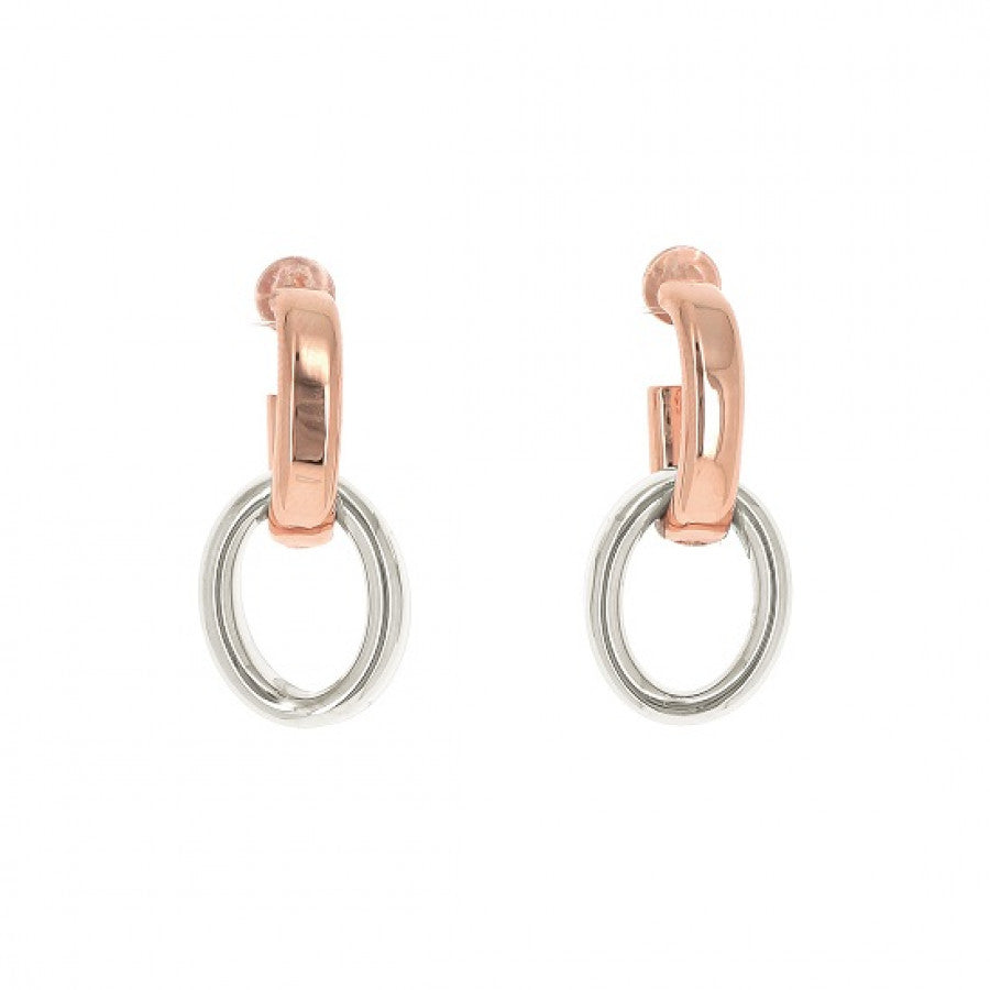 Orecchini Pesavento Elegance in argento bicolore