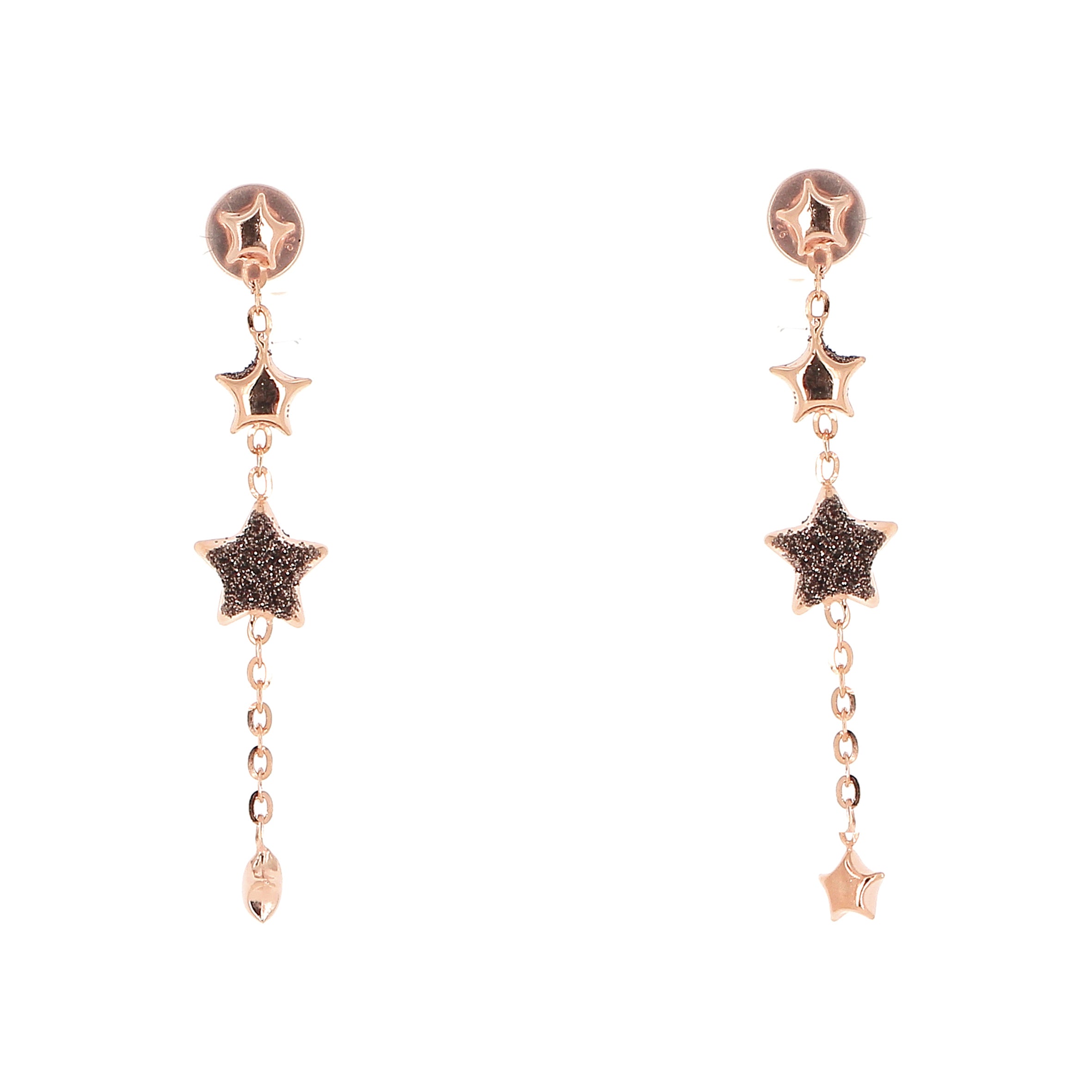 Orecchini Pesavento Polvere di Sogni in argento laminato rosa