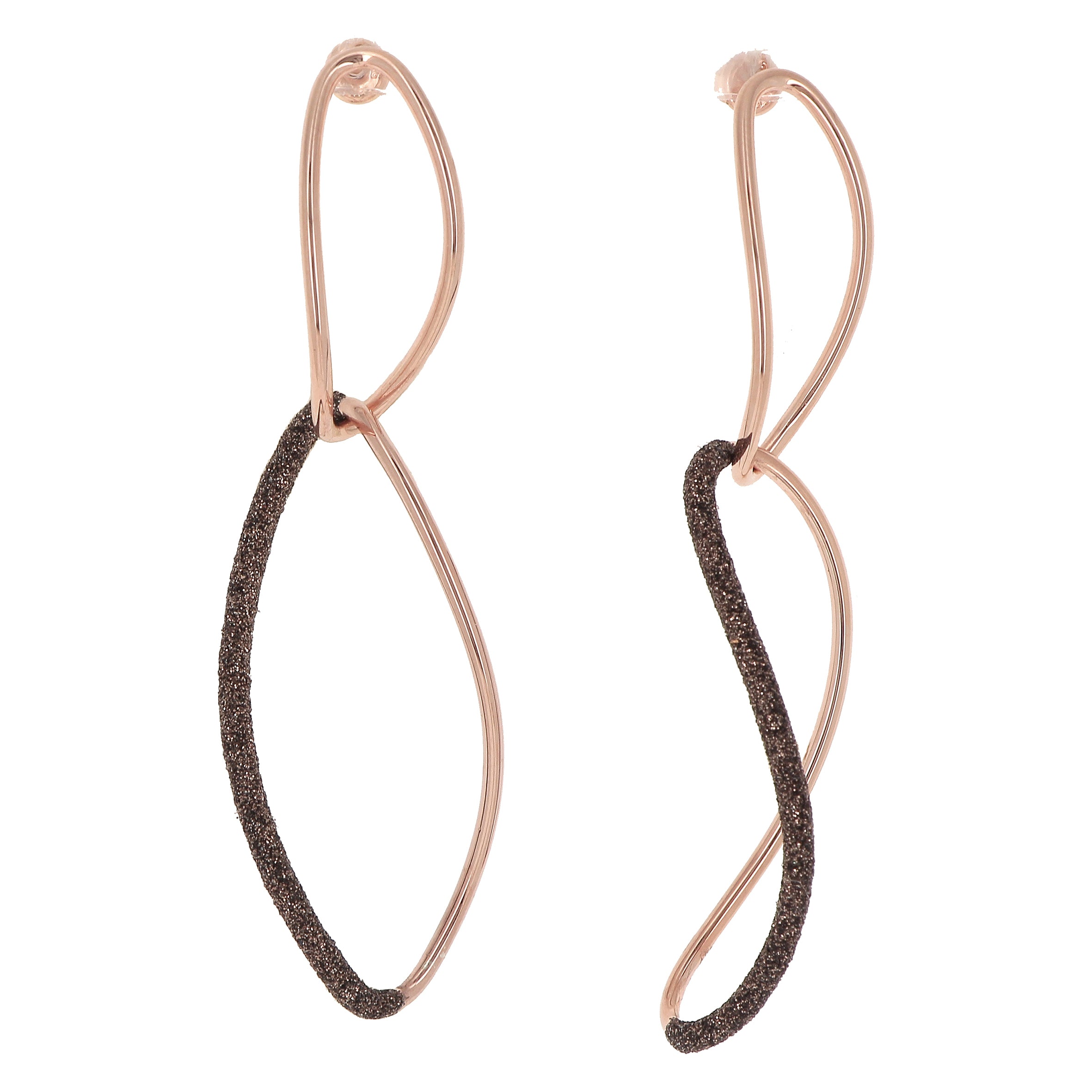 Orecchini Pesavento Polvere di Sogni in argento laminato rosa