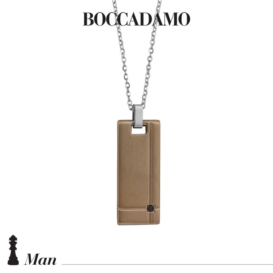 Collana Boccadamo acciaio bicolore