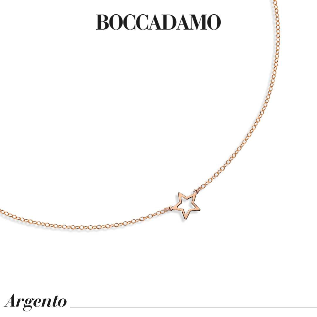 Collana Boccadamo in argento rosato