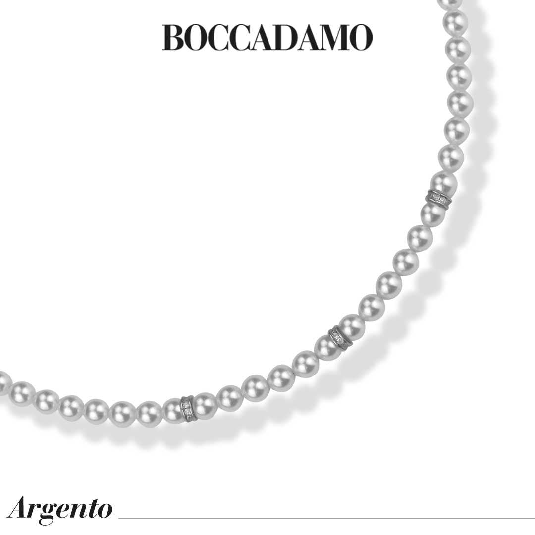 Collana Boccadamo in argento con perle