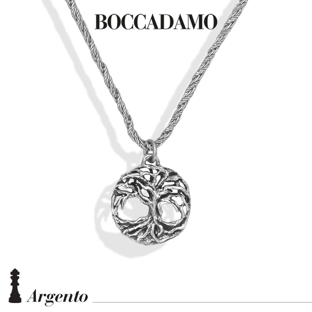 Collana Boccadamo in argento con albero celtico