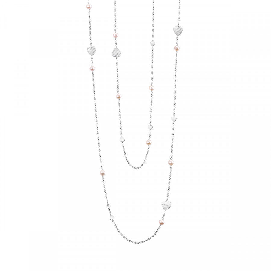 Collana Salvini Just in argento con diamanti e perle