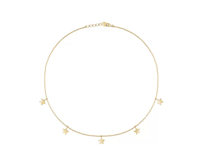 Collana Salvini I Segni 9 kt stelle in oro giallo con diamante