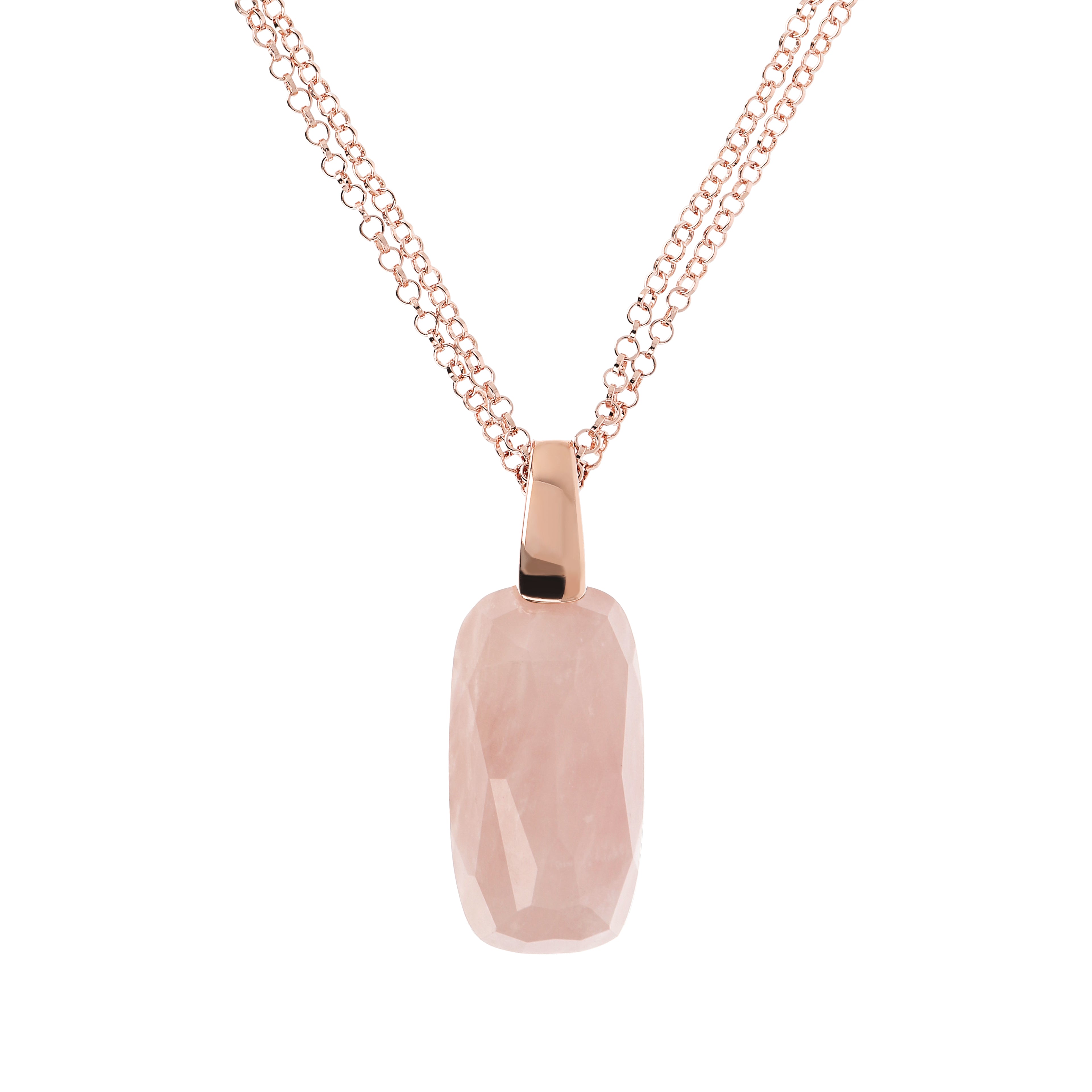 Collana Bronzallure in metallo rose con pendente