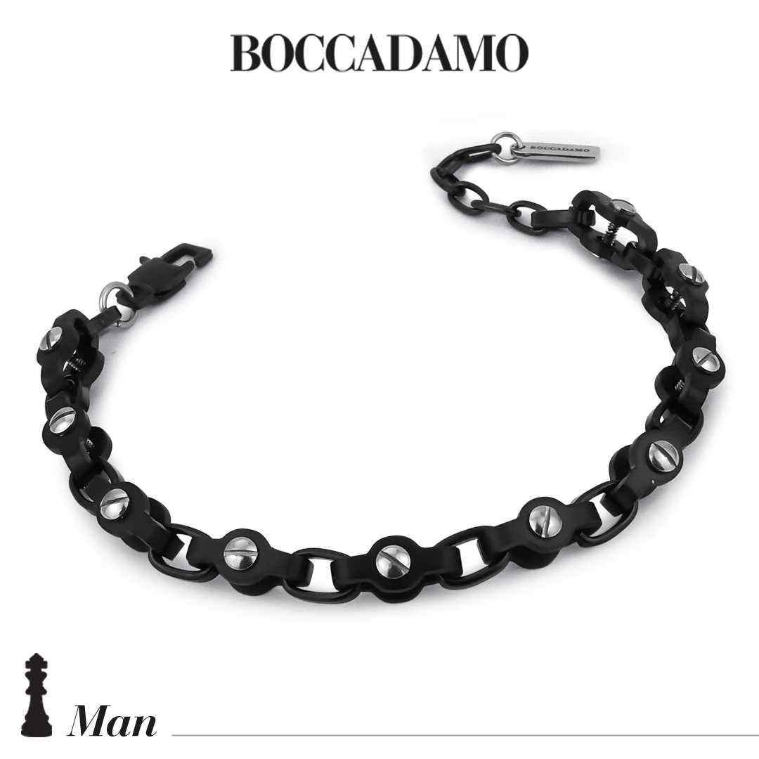Bracciale Boccadamo in acciaio nero