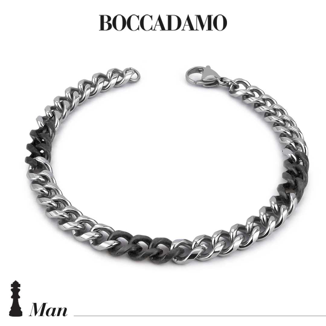 Bracciale Boccadamo in acciaio bicolore