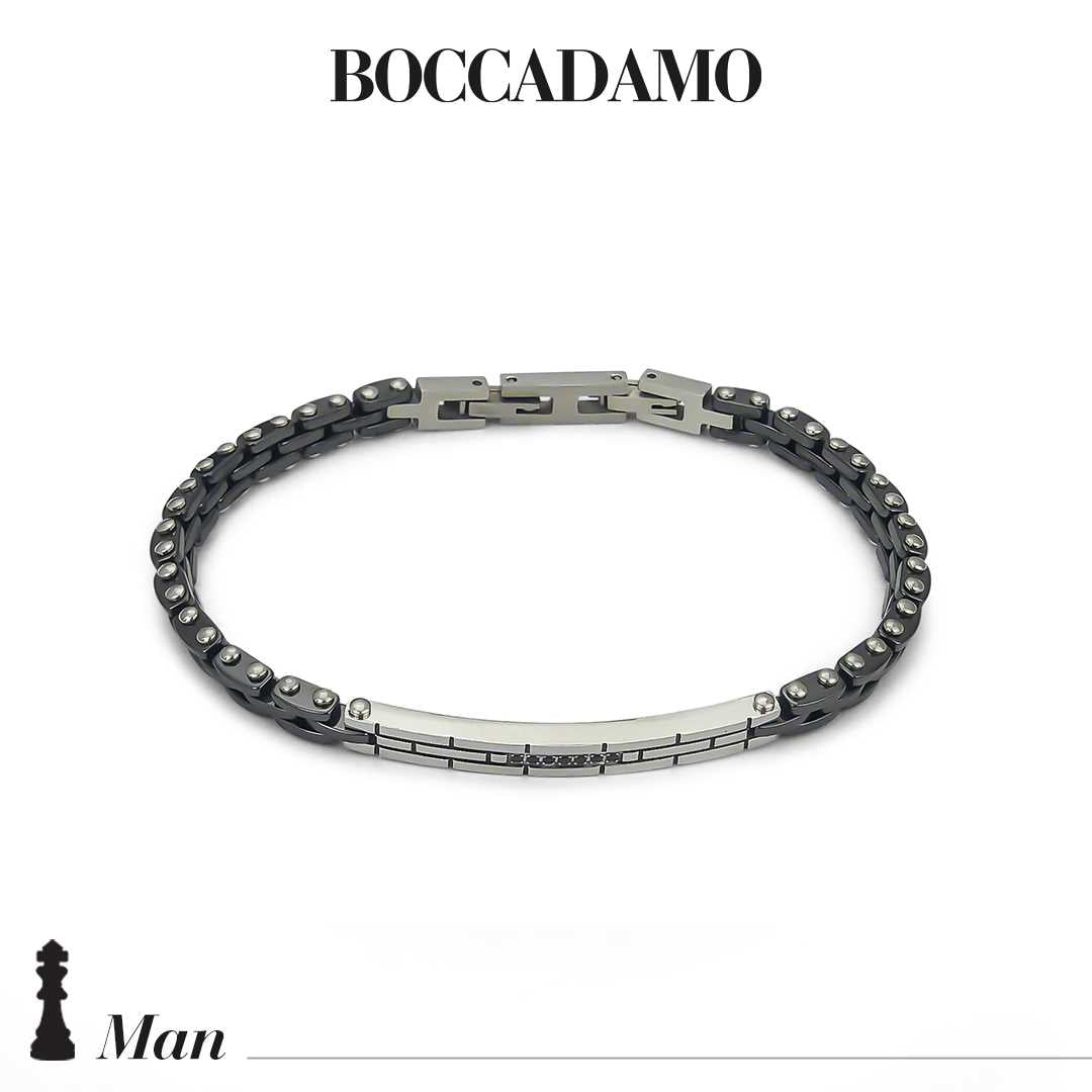 Bracciale Boccadamo in acciaio bicolore