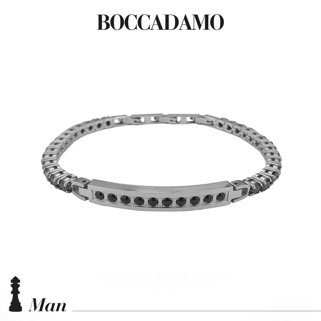 Bracciale Boccadamo tennis in acciaio