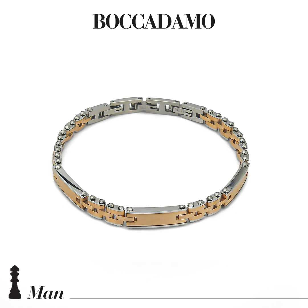 Bracciale Boccadamo in acciaio bicolore