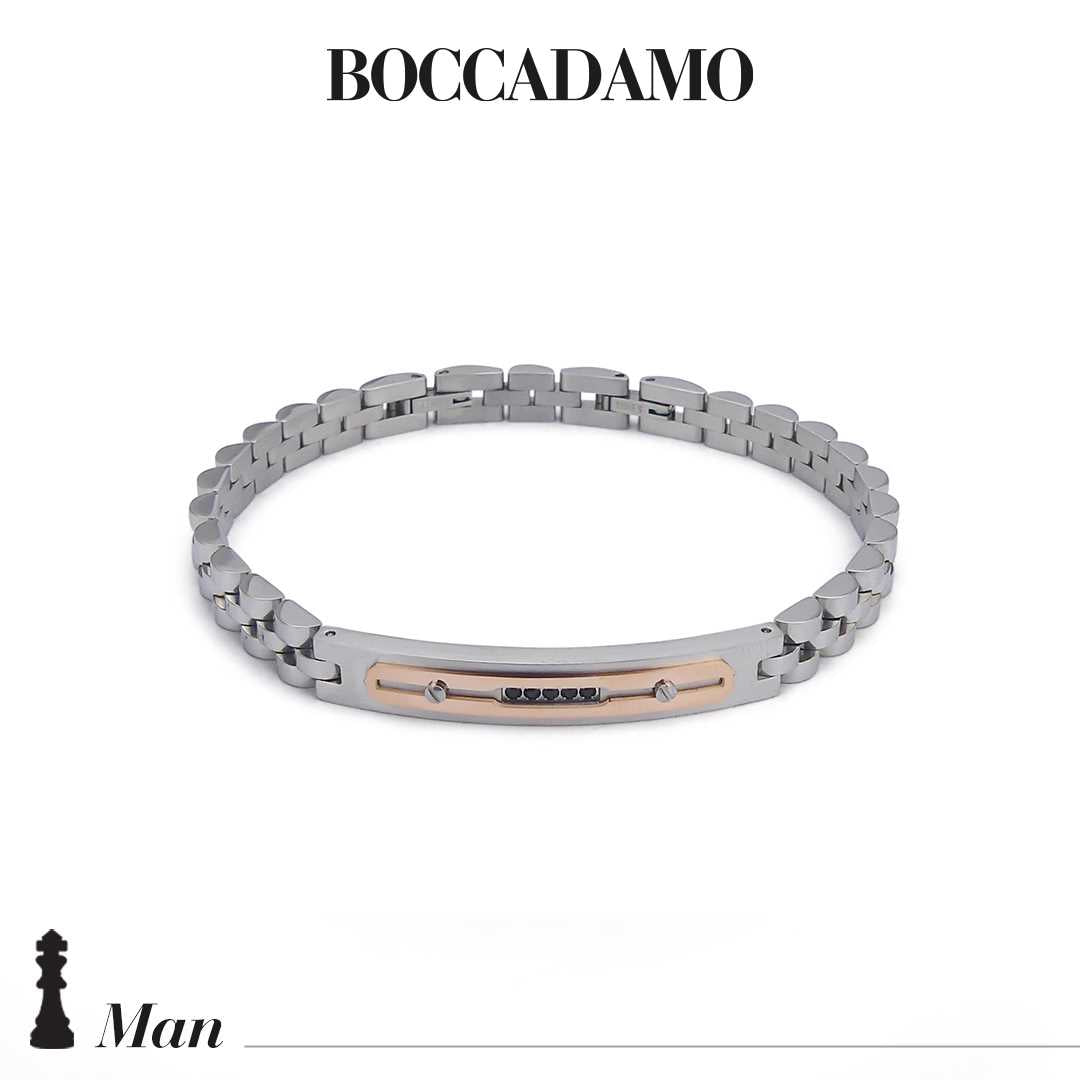 Bracciale Boccadamo in acciaio bicolore